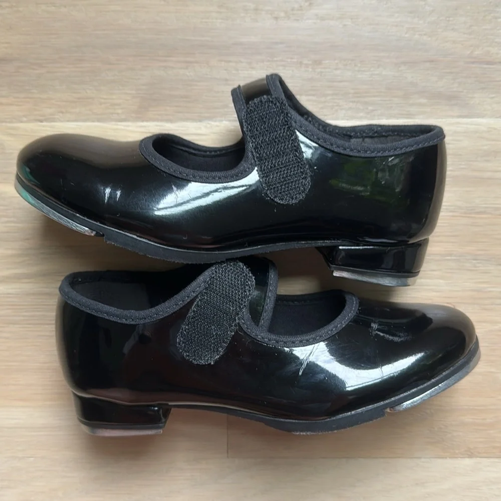 Toddler Girls’ So Danca Vegan Velcro Strap Tap Shoes - Size 10.5